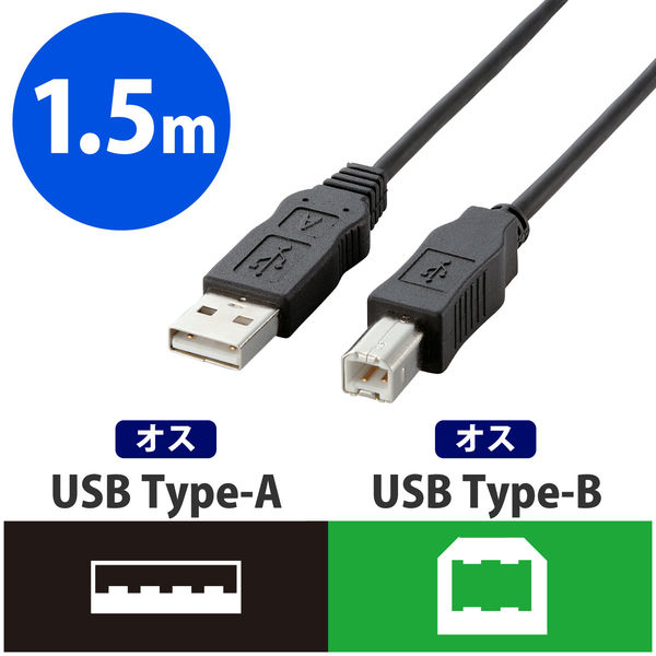 円高還元 エレコム USBケーブル USB2.0ケーブル Certified Hi-Speed USB正規認証品 USB Type-C−USB-A 1.0m  TB-AC10NBK