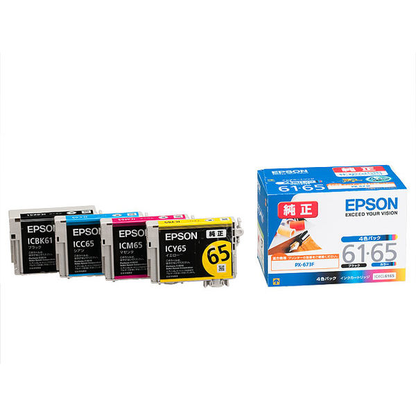 エプソン（EPSON） 純正インク IC4CL6165 IC65シリーズ 1パック（4色入）