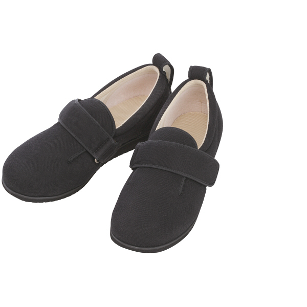 あゆみ 介護靴 7006ダブルマジックII 7E ブラック6L（28.0-28.5cm