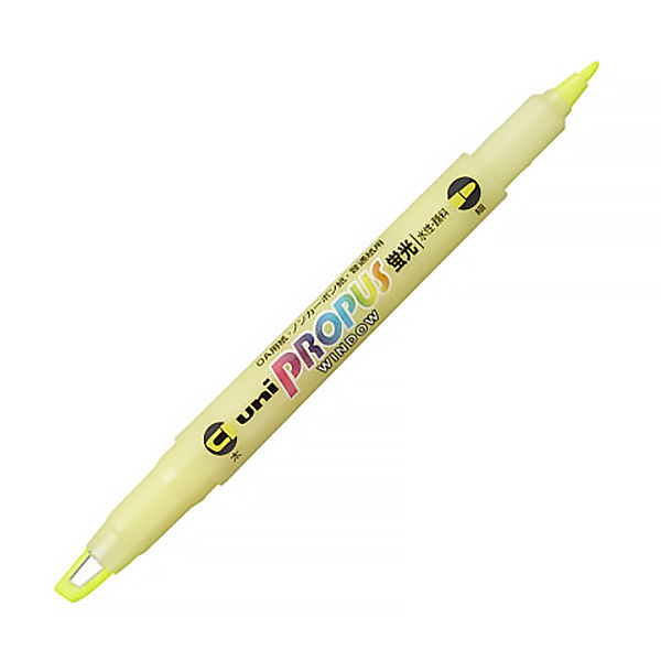 三菱鉛筆 蛍光ペン プロパス・ウインドウ 黄 PUS102T.2 ・50個まで