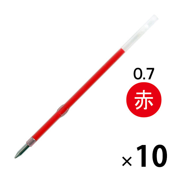 正規激安 まとめ 三菱鉛筆 油性ボールペン替芯 S-7S 0.7mm 赤 S7S.15 1箱 10本 送料込
