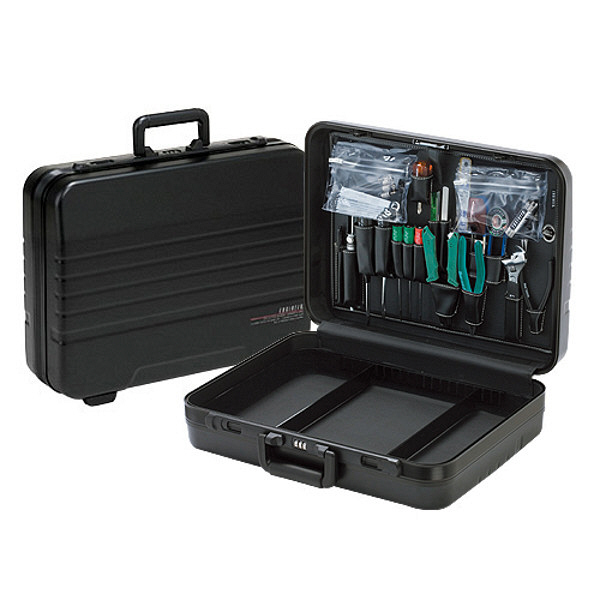 SK11 工具箱 ツールボックス ABSケース ABST-428 ショルダーベルト付 アタッシュケース ツールケース 工具ケース 工具入れ 多機能アルミツールケース  アタッシュケース 工具箱