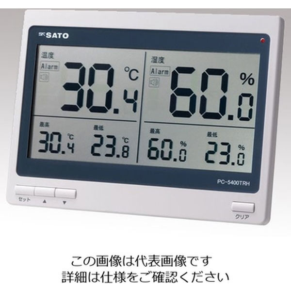 即納最大半額 佐藤計量器 ソーラーデジタル温湿度計 1050-10 PC-5200TRH
