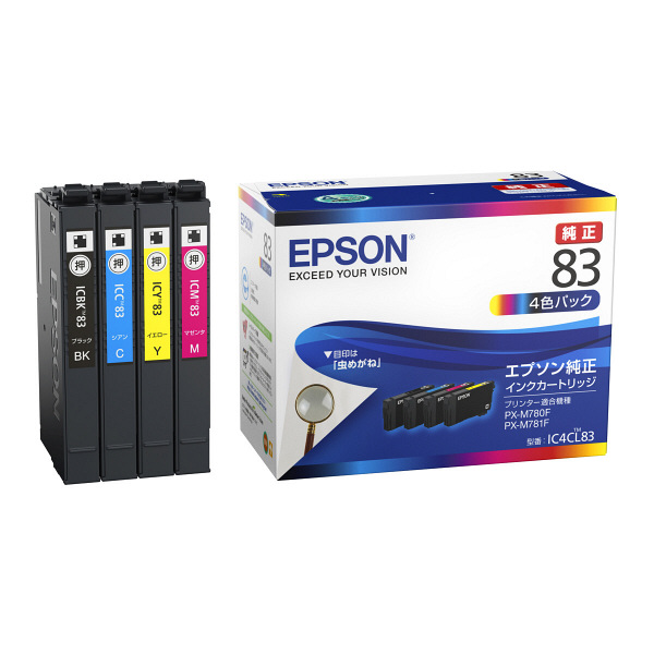 エプソン（EPSON） 純正インク IC4CL83 IC83/IC84シリーズ 1パック（4