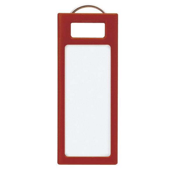 コクヨ　キーホルダー名札＜ＫＥＹＳＹＳ＞　赤　４本入　ナフーS230R　1セット（40個：4個入×10パック）　（直送品）