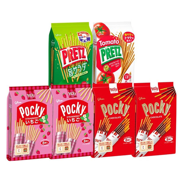 ポッキー＆プリッツ大袋アソートセット 1箱（48袋入） 江崎グリコ