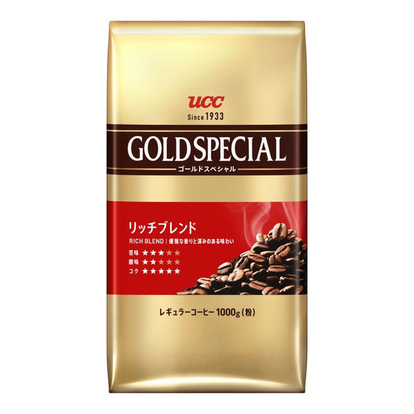 コーヒー粉】UCC上島珈琲 ゴールドスペシャル リッチブレンド 1袋（1kg