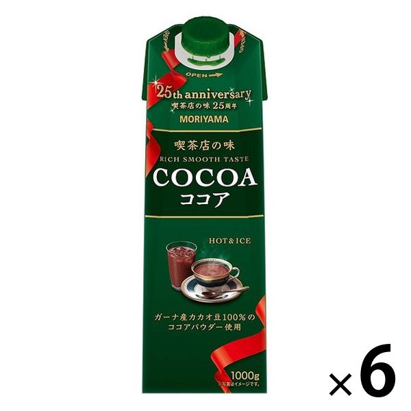 アスクル】守山乳業 喫茶店の味 ココア 1000g 1箱（6本入） 通販 ASKUL（公式）
