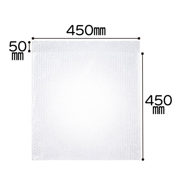 アスクル】 エアーキャップ（R）封筒袋 気泡緩衝材 450×450+50mm 1セット（300枚：100枚入×3パック） 酒井化学工業 通販 -  ASKUL（公式）