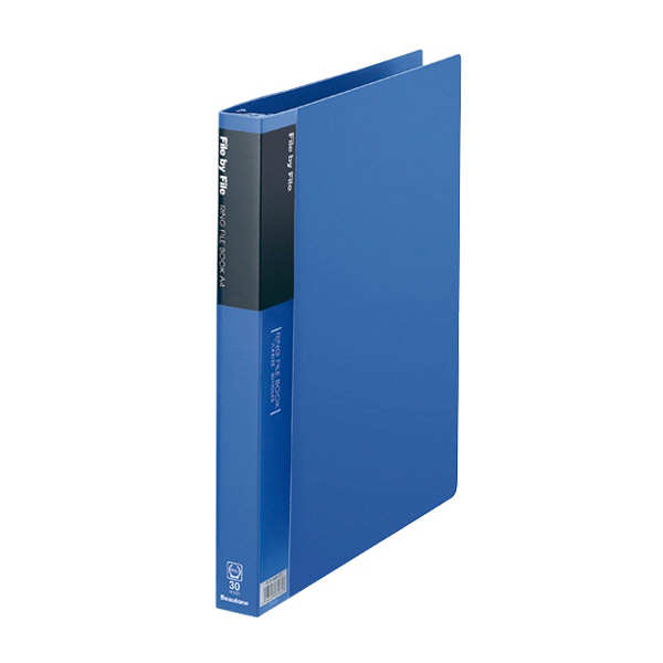 アスクル】 ビュートン リングファイルブック A4タテ 背幅32mm ブルー