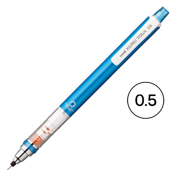 アスクル】 三菱鉛筆(uni) シャープペン クルトガ スタンダードモデル 0.5mm ブルー（青） M54501P.33 1本 ユニ 通販 -  ASKUL（公式）