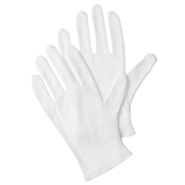 生写真用手袋 白手袋 綿100% マチなし 薄手 スムス手袋 サイズL3双組 通販