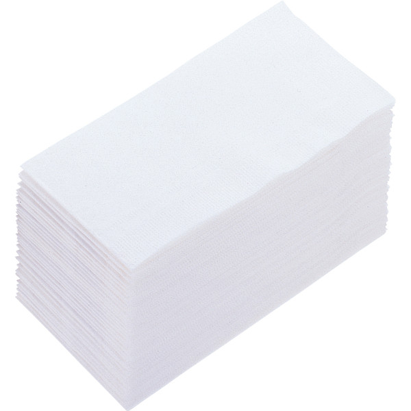 イデシギョー　8つ折り　紙ナプキン　2PLY　白無地　1袋（50枚入）