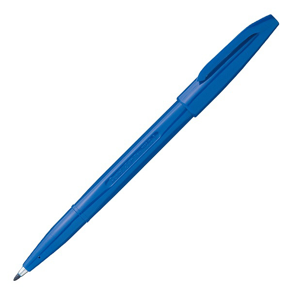 ぺんてる 水性ペン サインペン S520-CD 青 1セット（5本:1本×5）