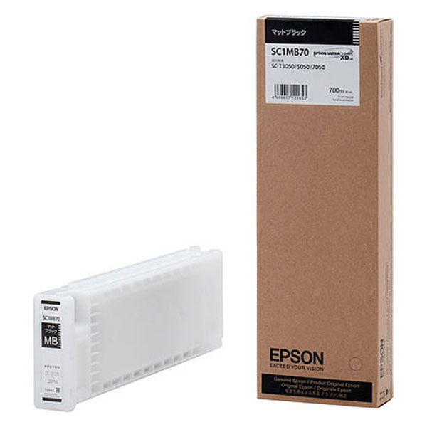 PC/タブレット PC周辺機器 エプソン（EPSON） 純正インク SC1MB70 マットブラック SC1シリーズ 1個