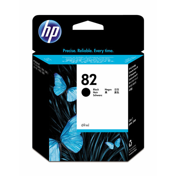 HP（ヒューレット・パッカード） 純正インク HP82 ブラック CH565A 1個 - アスクル