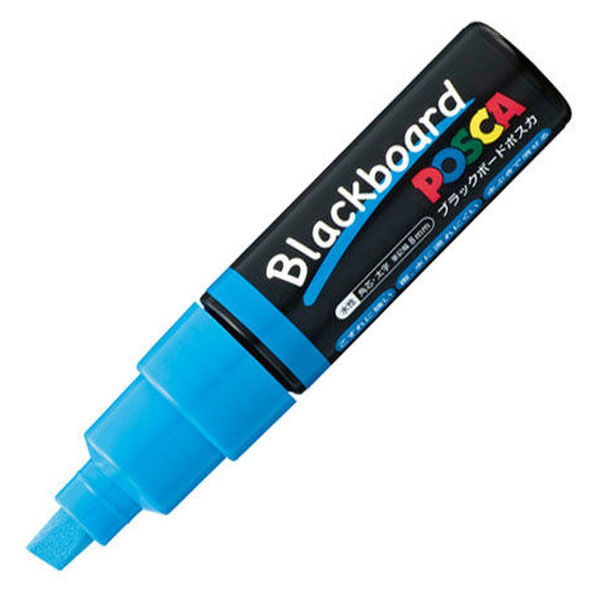 三菱鉛筆 ブラックボードポスカ 太字 水色 PCE-250-8K1P.8 uni（ユニ)