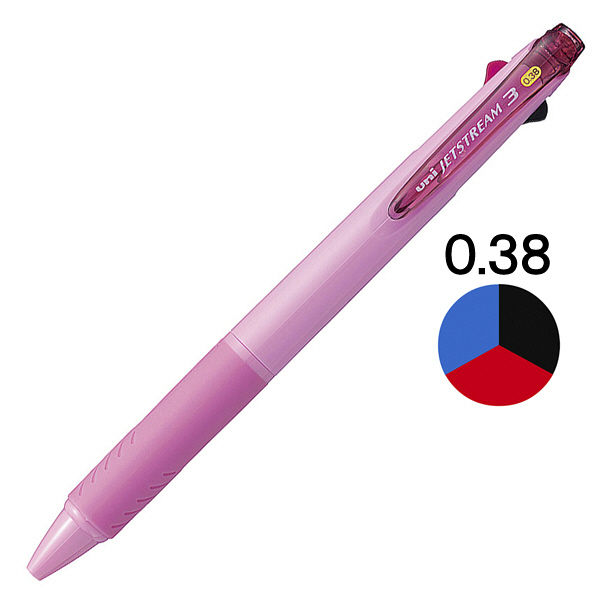 アスクル】ジェットストリーム 3色ボールペン 0.38mm 油性 ベビー 