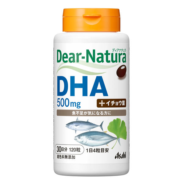 ＜LOHACO＞ ディアナチュラ（Dear-Natura） DHA500mg withイチョウ葉 30日分（120粒入） アサヒグループ食品 サプリメント