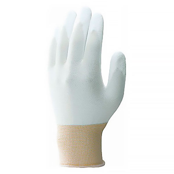 パームフィット手袋 B0500 Lサイズ ホワイト ウレタン背抜き手袋 ショーワグローブ