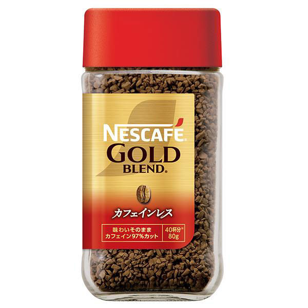 【インスタントコーヒー】【瓶】ネスカフェ　ゴールドブレンド　カフェインレス　1本（80g)