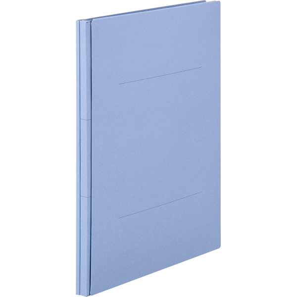 アスクル　背幅伸縮ファイル　A4タテ　紙製　ブルー　青 オリジナル
