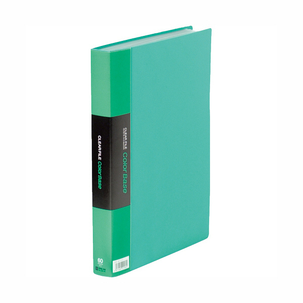 キングジム　クリアーファイル　60P　A4S　緑　132-3Cミドリ　（直送品）