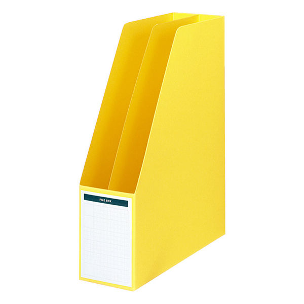 コクヨ（KOKUYO） ファイルボックス A4縦 LCボード 背幅85mm 黄 フ-450NY 1冊（直送品）