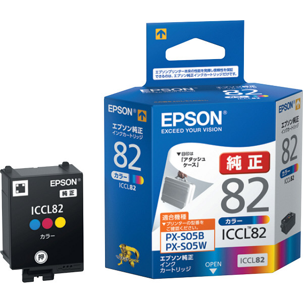 アスクル】 エプソン（EPSON） 純正インク ICCL82 3色一体型 IC82シリーズ 1個 通販 - ASKUL（公式）
