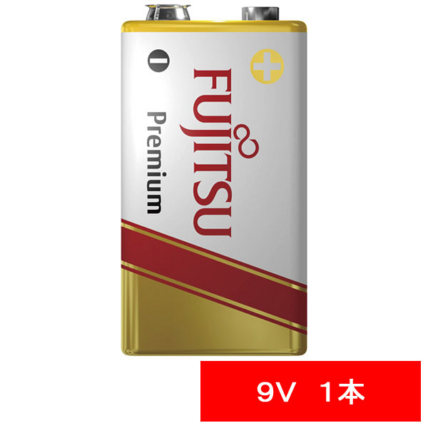アスクル】 【在庫限り】FDK アルカリ乾電池Premium9V形 6LR61FP（S 