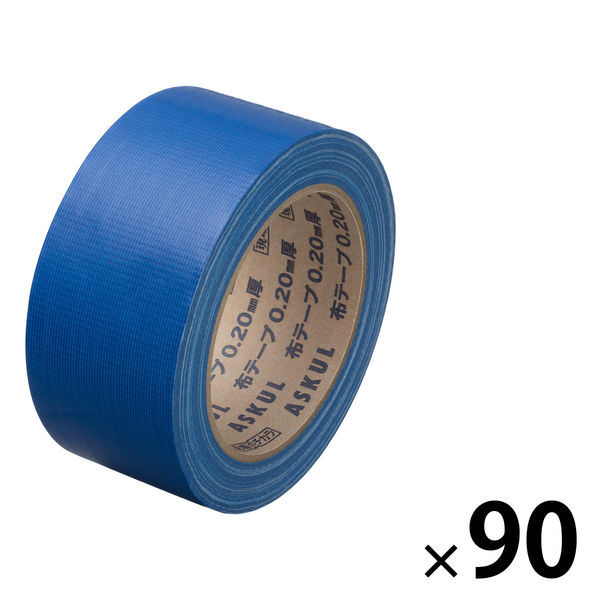 アスクル】【ガムテープ】「現場のチカラ」 カラー布テープ 0.20mm厚 50mm×25m 青 アスクル 1セット（90巻：30巻入×3箱） オリジナル  通販 - ASKUL（公式）