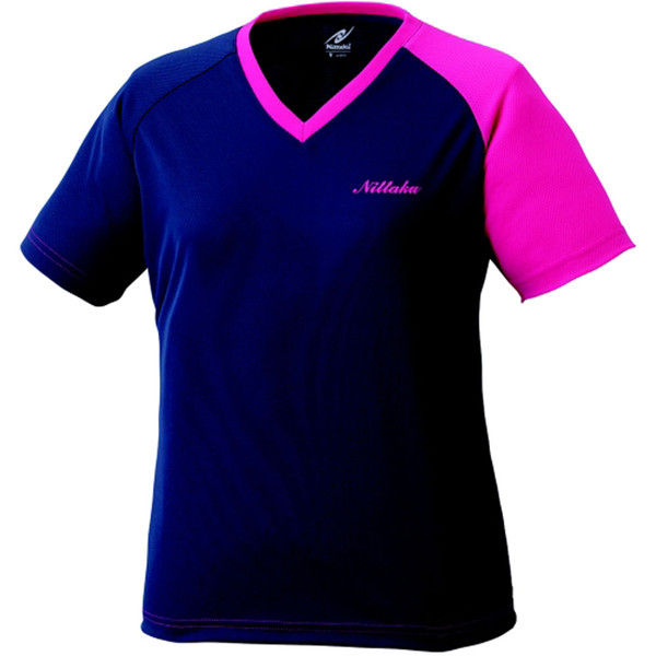＜LOHACO＞ VNT レディース Tシャツ O ネイビー／ピンク 1枚 NT NX2079 02 ニッタク（取寄品）
