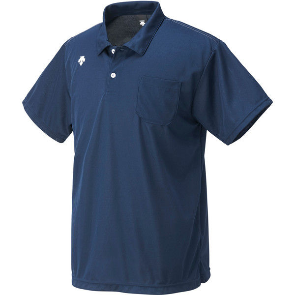＜LOHACO＞ ポロシャツ DTM-4601 S ブルー 1枚 DS DTM4601 UNV デサント （取寄品）