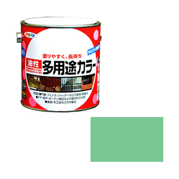 【アスクル】 アサヒペン 油性多用途カラー 0.7L （ライトグリーン） 9016621（直送品） 通販 - ASKUL（公式）