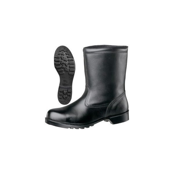 ミドリ安全 JIS規格 安全靴 半長靴 V2400N 26.0cm ブラック 1040005611 1足（直送品）