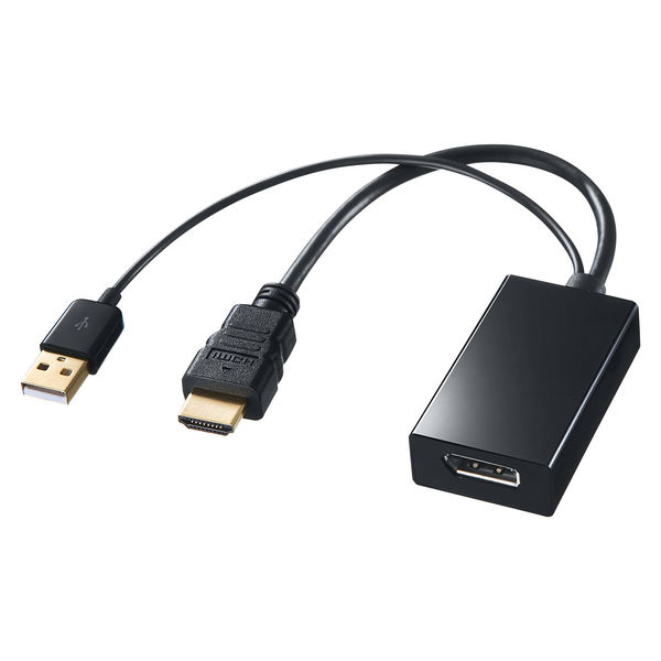 アスクル】 サンワサプライ HDMI-DisplayPort変換アダプタ AD-DPFHD01 1個 通販 - ASKUL（公式）