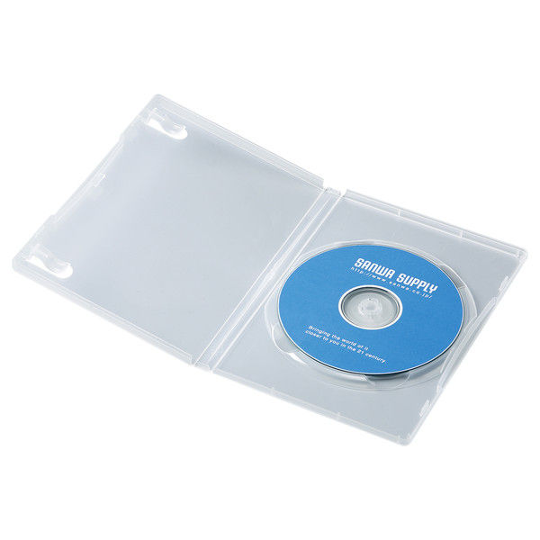 アスクル サンワサプライ DVDトールケース（1枚収納） クリア DVD-TN1-10C 1セット（10枚入り）（直送品） 通販 -  ASKUL（公式）