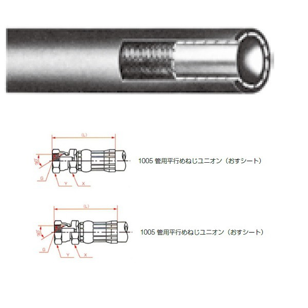 激安大特価 横浜ゴム YOKOHAMA 一般油圧ホース 200mm 両端1005金具 SWP210-6 SWP210-6-200 でおすすめアイテム。 直送品 1005+1005
