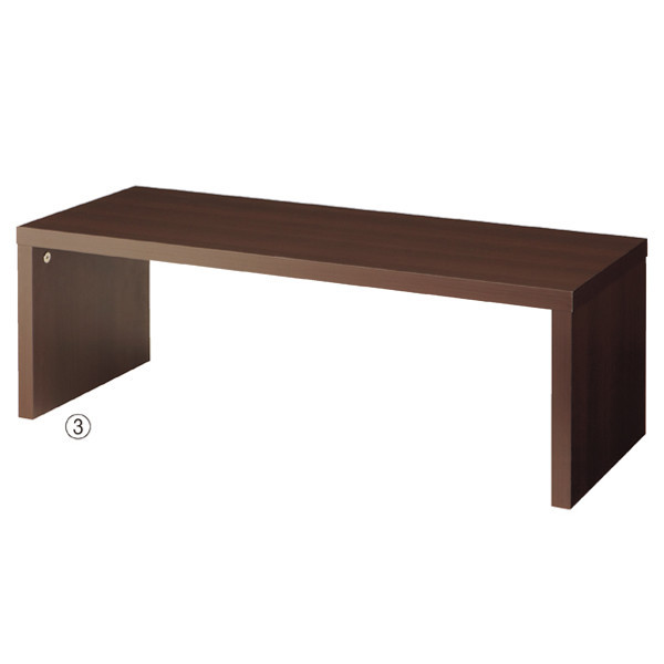 ストア・エキスプレス 木製ローテーブル W90cm ダークブラウン 2243-226（直送品）