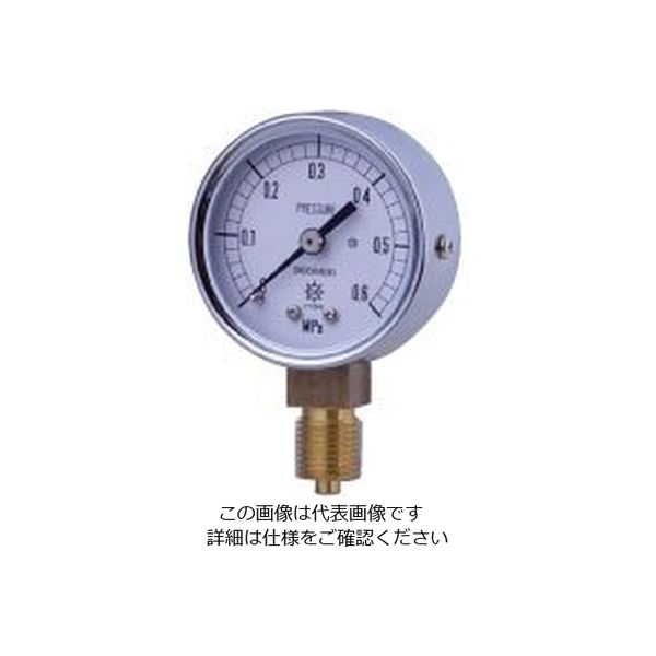 第一計器製作所 KOT小型圧力計（要部SUS S-ATR1/4-50:0.1MPA 1個（直送品） - アスクル