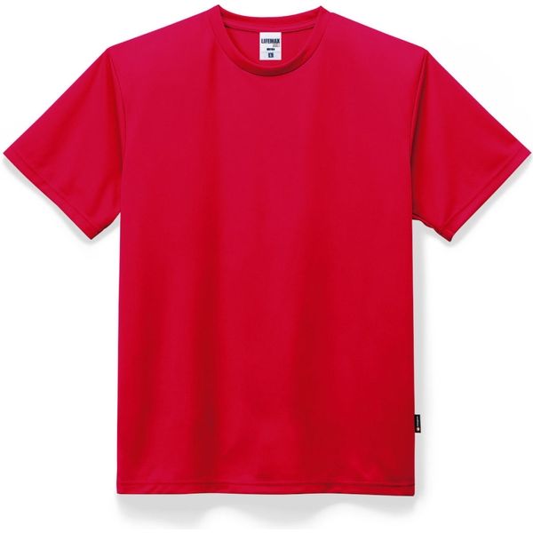 アスクル】ボンマックス 4.3オンスドライTシャツ(ポリジン加工) レッド