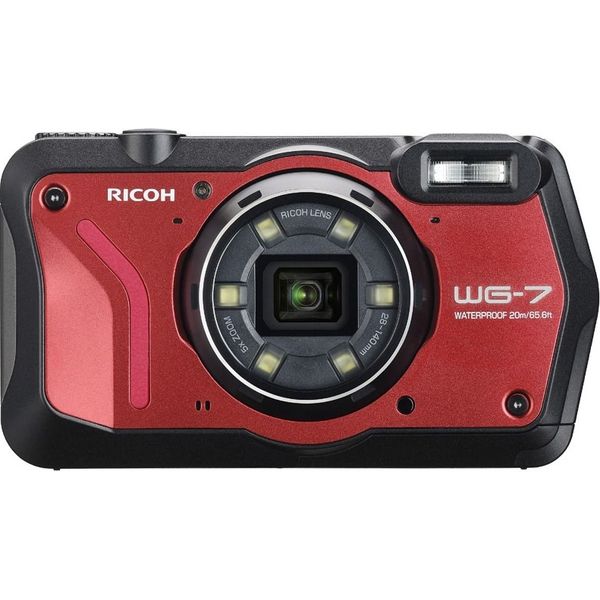 リコーイメージング 防水デジタルカメラ　ＷＧー７　（レッド）　ＫＩＴ　ＪＰ WG-7 RED 1台（直送品）