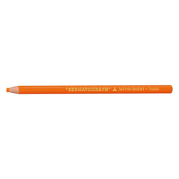 三菱鉛筆 色鉛筆 油性ダーマトグラフ No.7600 橙 1ダース K7600.4