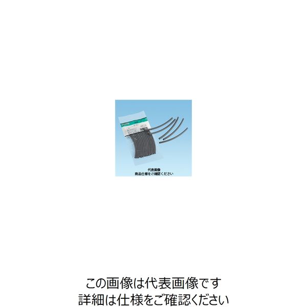 パンドウイットコーポレーション（PANDUIT） 熱収縮チューブ 標準黒色少量パック HSTT100-Y 1セット（70本：7本×10袋）（直送品）