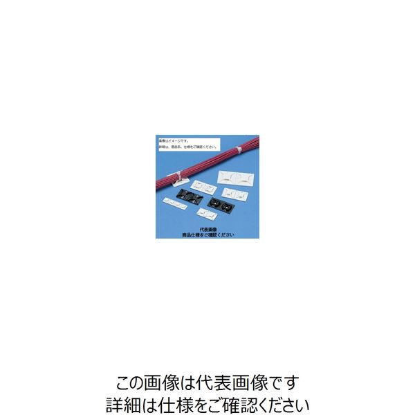 パンドウイットコーポレーション（PANDUIT） マウントベース アクリル系粘着テープ付き 耐候性黒 ABM2S-AT-C0（直送品）