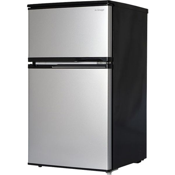 A-Stage 2ドア冷凍/冷蔵庫90L AS-R90SL-100 1台（直送品） - アスクル