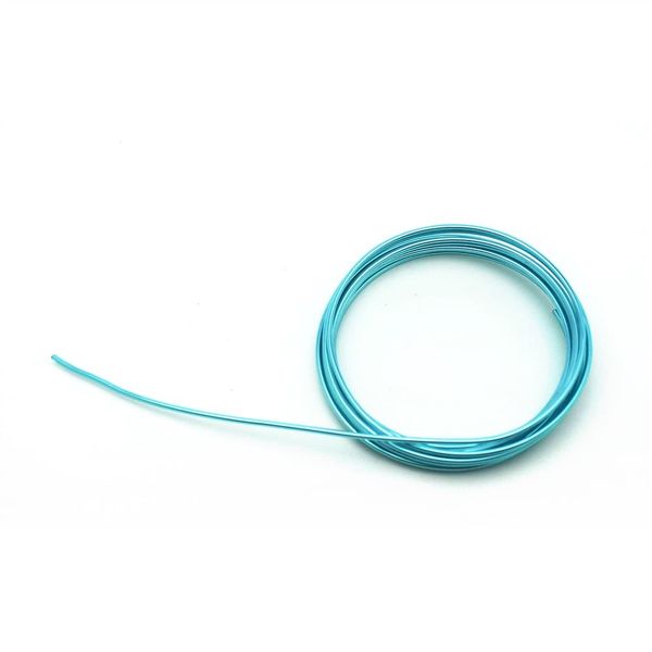 日本化線 デザインワイヤー 自遊自在 wire COLOR メタリックブルー 2φmm×3m 4938901720214（直送品）