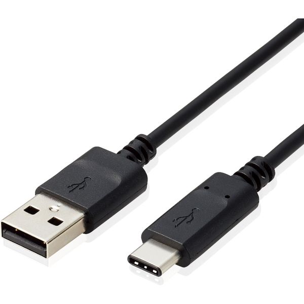 アスクル】エレコム USB2.0ケーブル/PS5対応/A-Cタイプ/ノーマル/1.0m/ブラック GM-U2CAC10BK 1個 通販  ASKUL（公式）