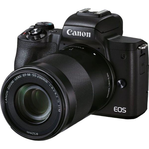 【アスクル】 キヤノン ミラーレスカメラ EOS Kiss M2・ダブルズームキット （ブラック） 4725C003 1台（直送品） 通販