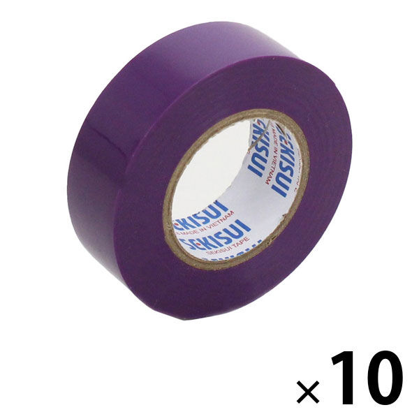積水マテリアルソリューションズ エスロンテープ No.360 紫 幅19mm×長さ10m V360E1N 10巻